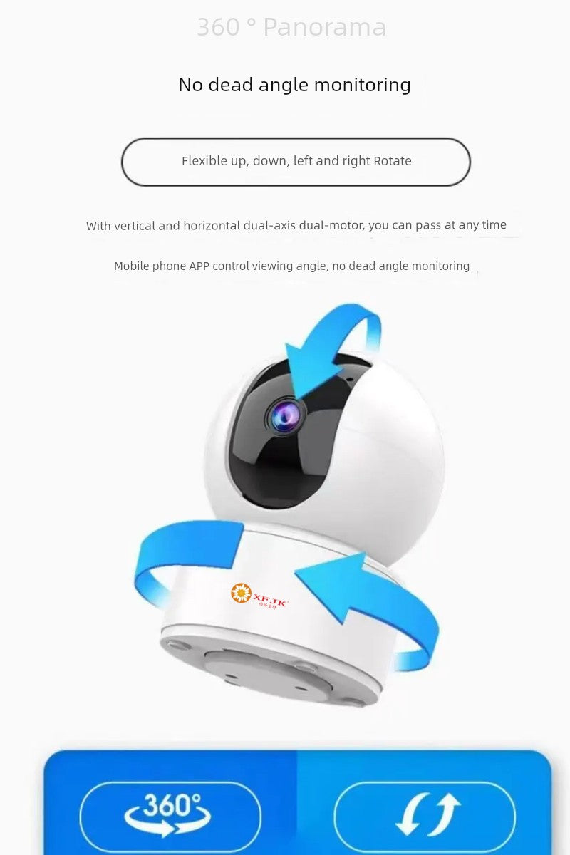 4G Wireless WiFi Panorama Camera PTZ Monitoring Digital Camera Voice Intercom Camera Wireless Tracking Indoor