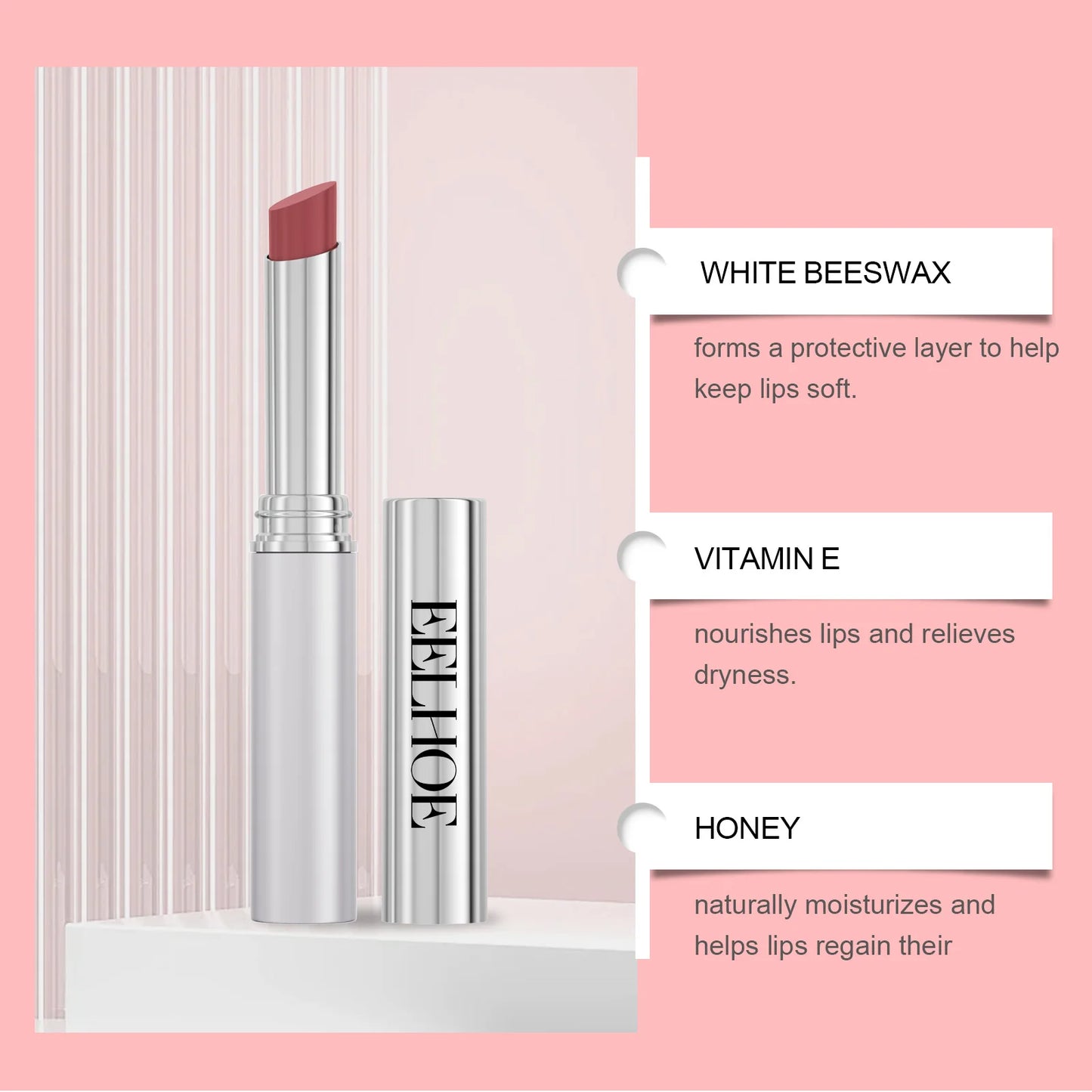 Pink Moisturizing Honey Lipstick Deep Moisturizing Restore Lip Elasticity Prevent Chapped Lips Hydrating Dryness Care Lip Balm