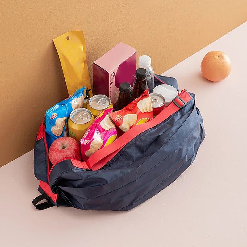 Portable Foldable Camouflage Grocery Tote Large Capacity Reusable Shopping Handbag With Handle Outdoor Travel Storage Bag