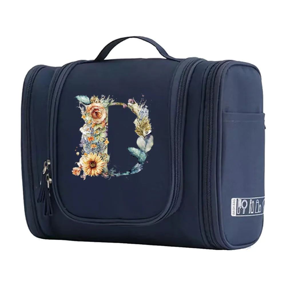 New Fashion Floral Shaped Letter Pattern Female Toiletries Are Very Convenient Minimalist Makeup Bag for Easy Storage of Items