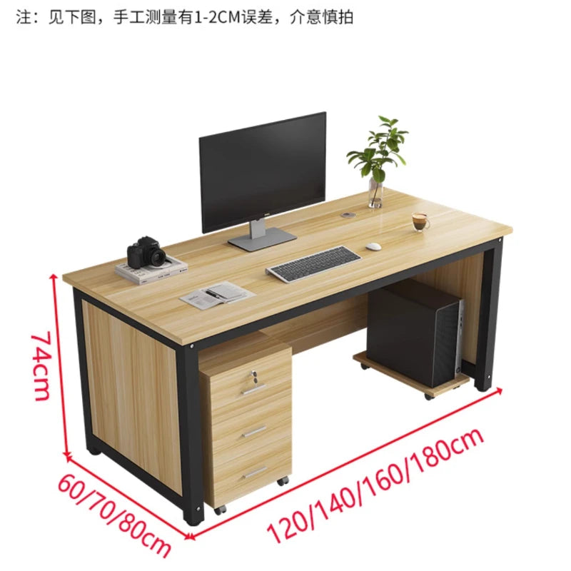 Simple Modern Office Desk Drawers Computer Study Conference Office Desk Reception Bedroom Scrivania Da Ufficio Furnitures