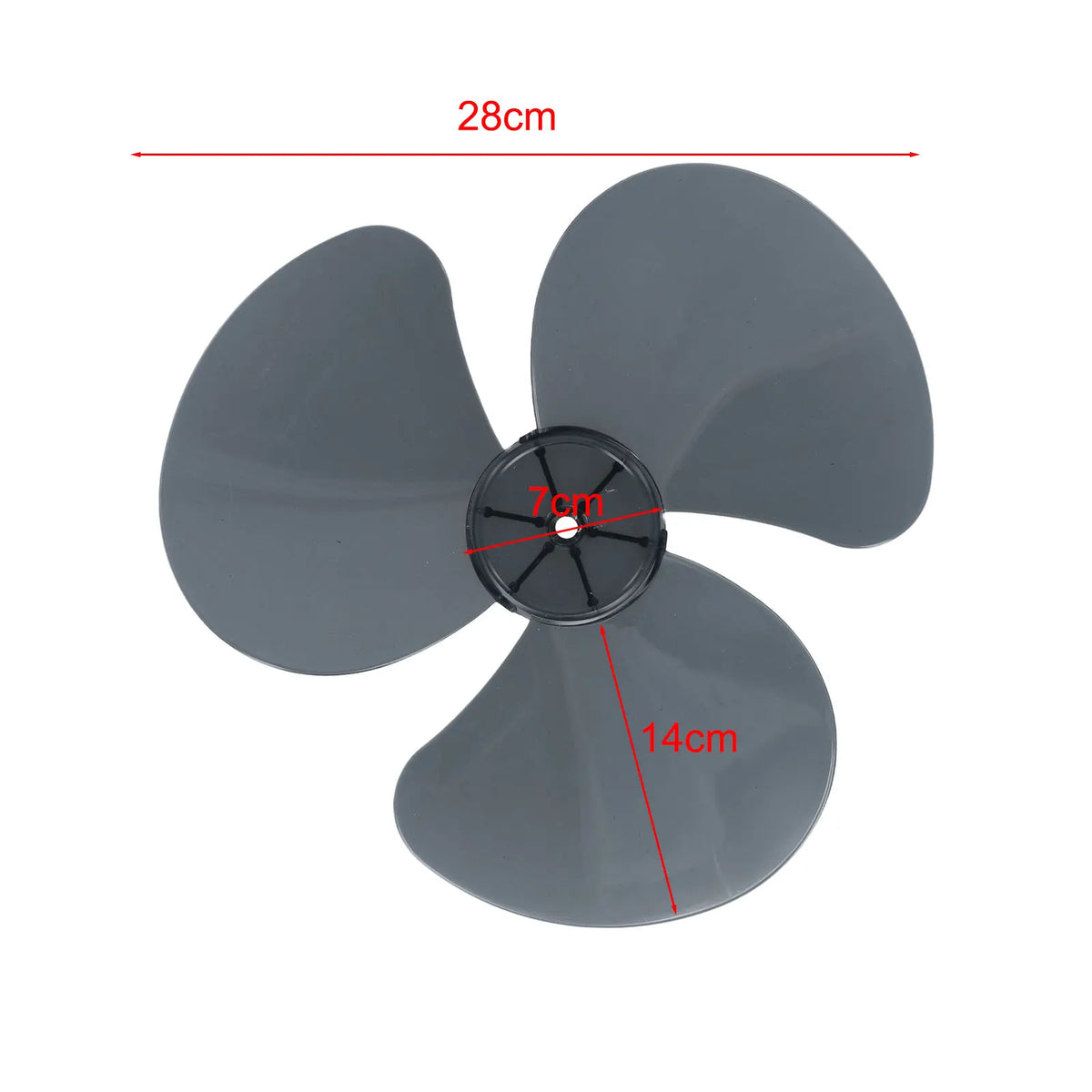12" Plastic Fan Blade 3 Leaves Home Improvement Radius 14cm Standing Pedestal Floor Wall Table Fanner Practical