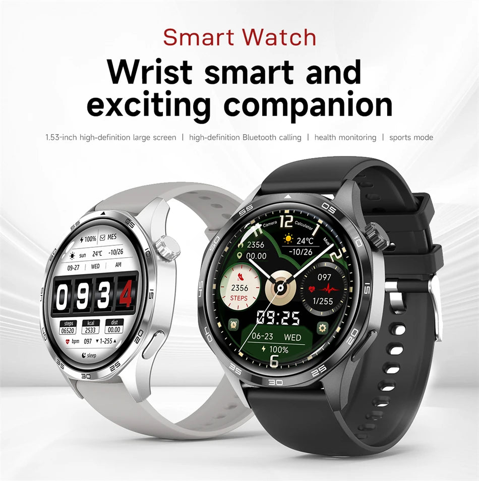 2025 New Mens Smart Watch 360 * 360 Bluetooth Call Smartwatch AMOLED Screen GPS Smart Watches NFC Waterproof Smart Watch for Men