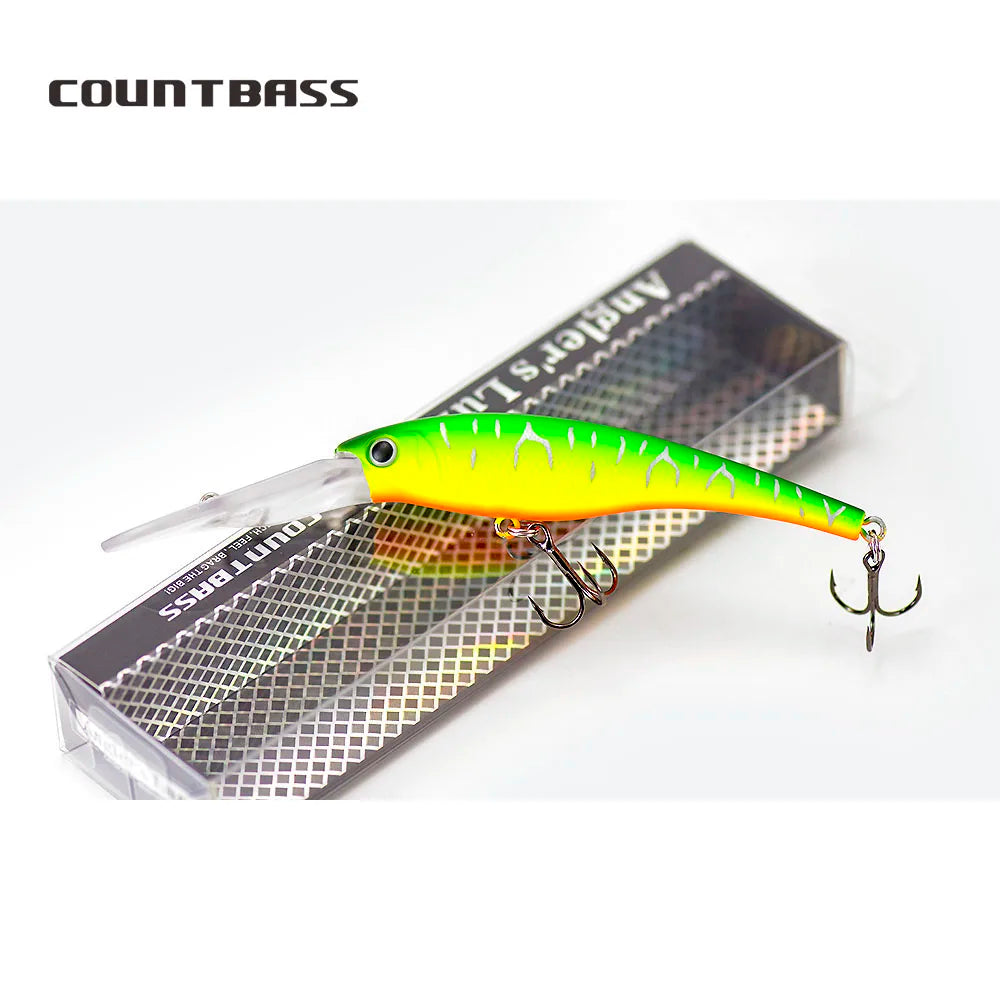COUNTBASS Crankbaits Hard Plastic Fishingg Wobblers Shad Minnow Bass Pike Perch  Angler's Lure 90mm 13g