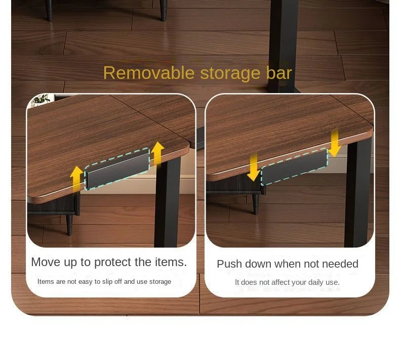Folding bedside table pneumatic lift table mobile study table computer table office desk lazy dining table