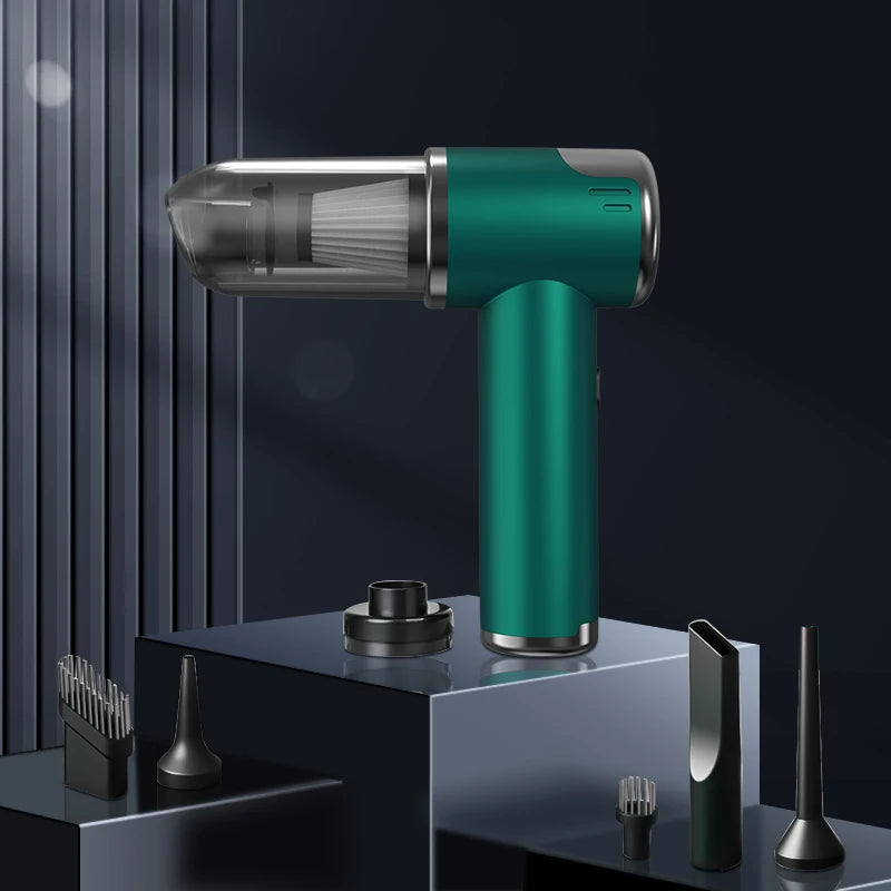 Car and home dual-purpose cordless vacuum cleaner, 3-in-1 rechargeable powerful handheld vacuum cleaner, 2000*2 battery