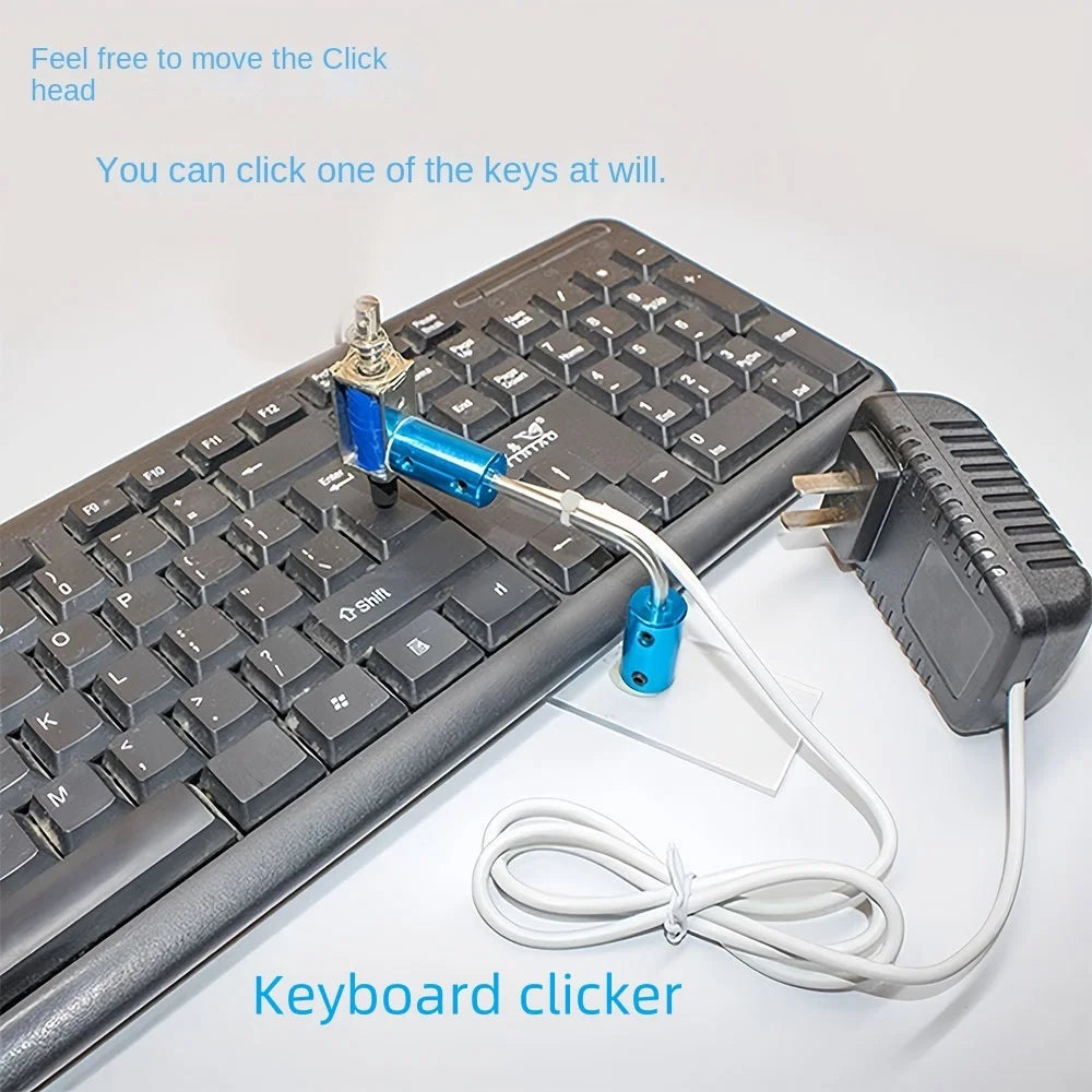 Computer keyboard clicker, physical automatic random click, game assist, hang up tool, anti disconnection tool