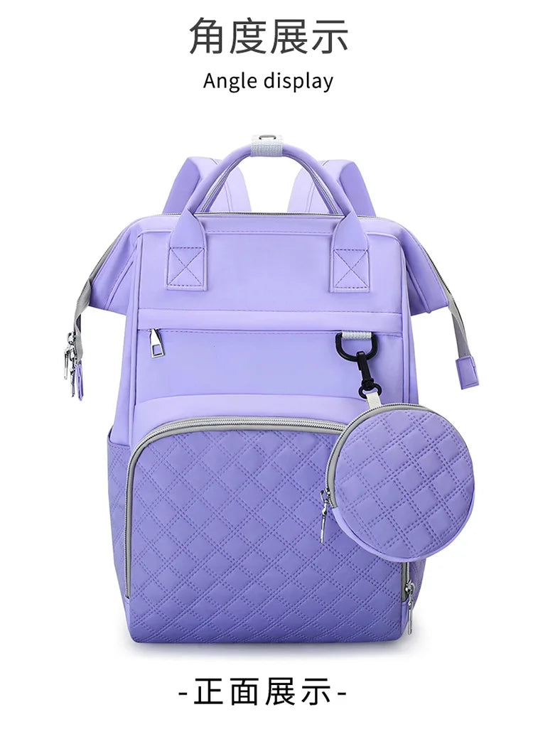 Diaper Bag Backpack Baby Essentials Travel Tote Multifunction Waterproof with Changing Station Pad Stroller Straps Big for Mommy