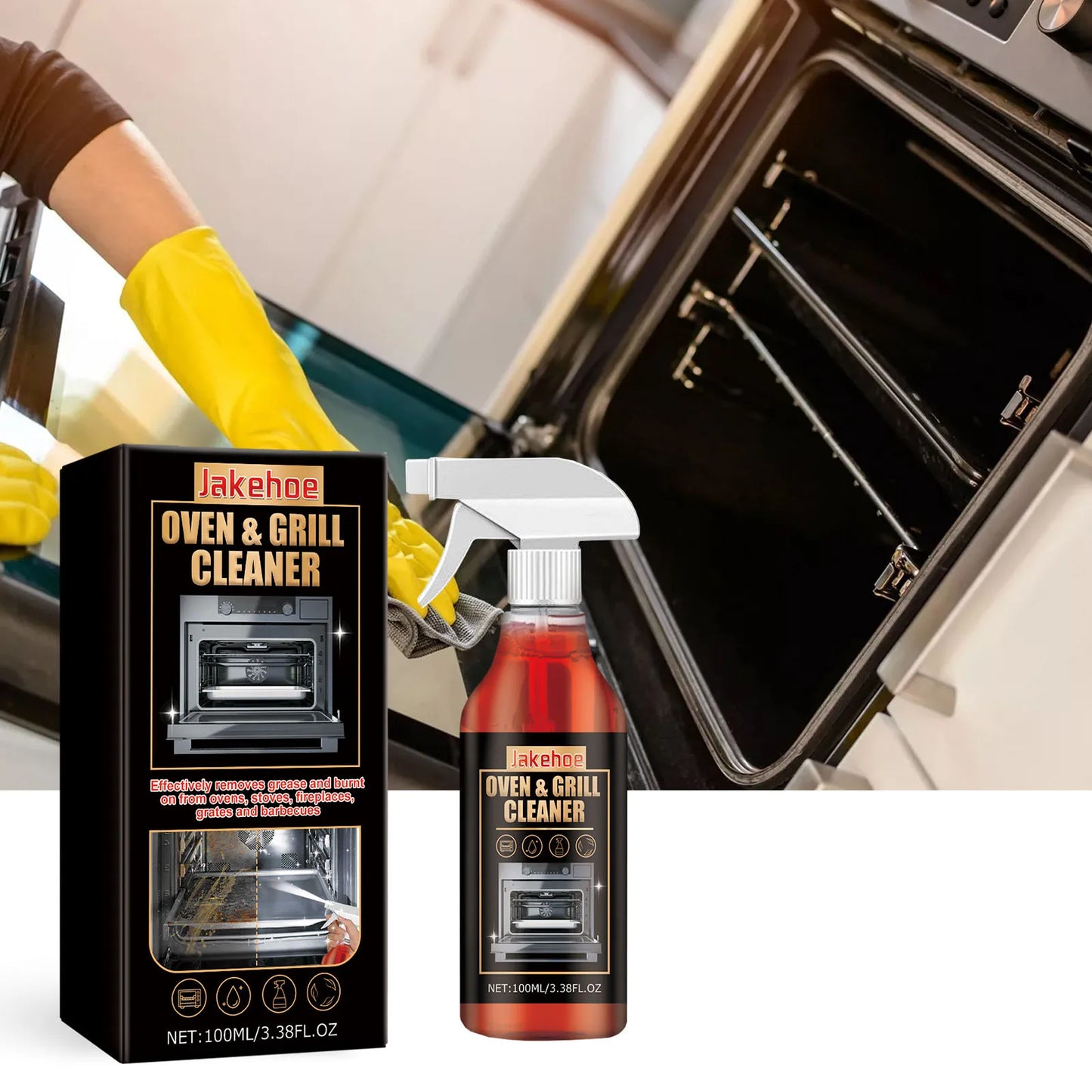 Ovens Cleaning Foam Spray Strong Kitchen Remove Grill Stove Oil Stains All Purpose Cleaner for Kitchen Appliances Household Care