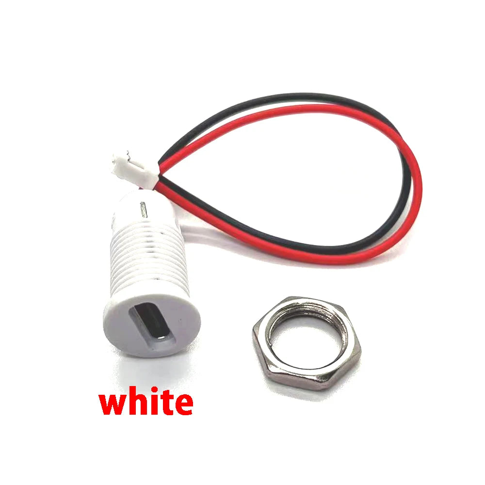 2Pin Wire LED light USB Type-c Waterproof Connector Direct compression female base Female Socket Charging Interface With Welding