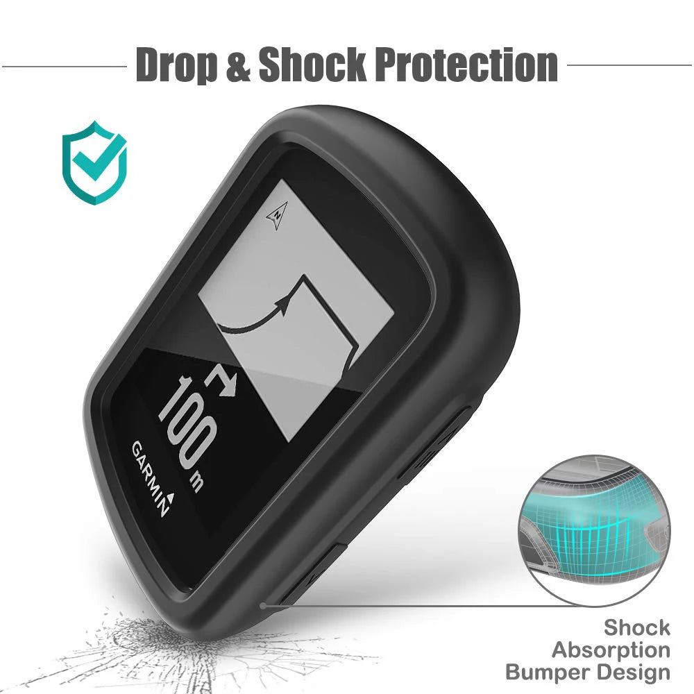 2Pcs Tempered Glass + Silicone Case for Garmin Edge 840 540 530 830 1040 1030 520 130 Plus GPS Stopwatch Screen Protector Cover