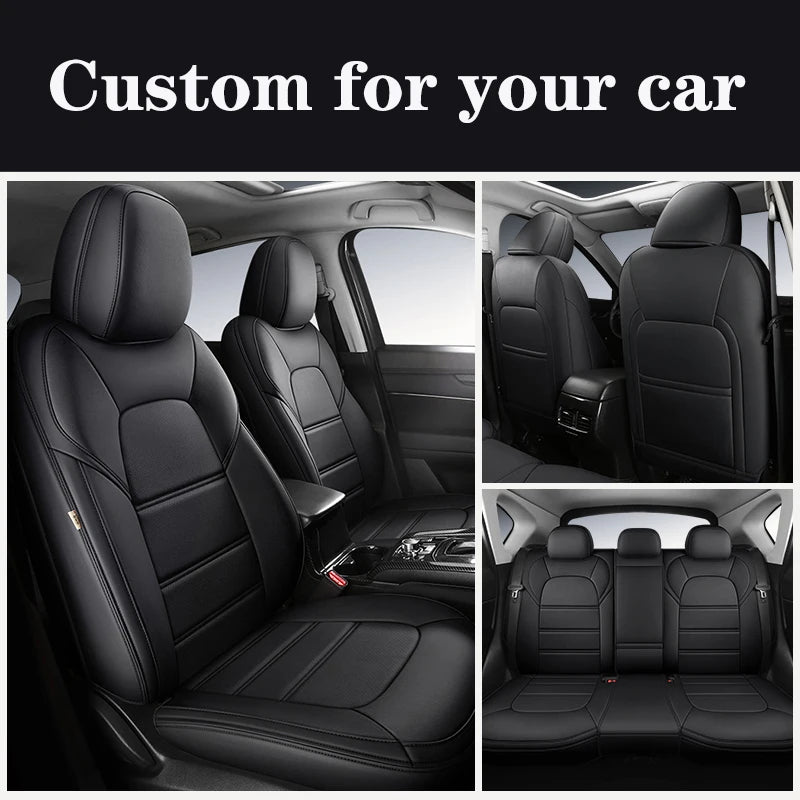 Custom Car Seat Cover For Mazda 3 Bk Bl Cx4 Cx7 6 Cx3 Cx30 Cx5 Atenza Luxury Leather Man Woman Gifts Auto Interior Accessories