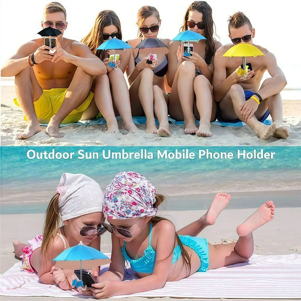 1Set Phone Umbrella Suction Cup Stand for Sun Shad, Outdoor Anti-Glare Cell Cute Sunshade Holder, Car Navigation Shade Visor