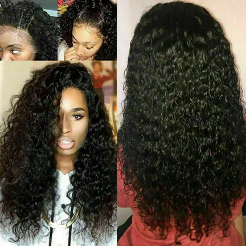 Synthetic Wig American European Woman Curly Wavy Midsection 68cm Extension Hairpin Forehead Hair Piece Accessories