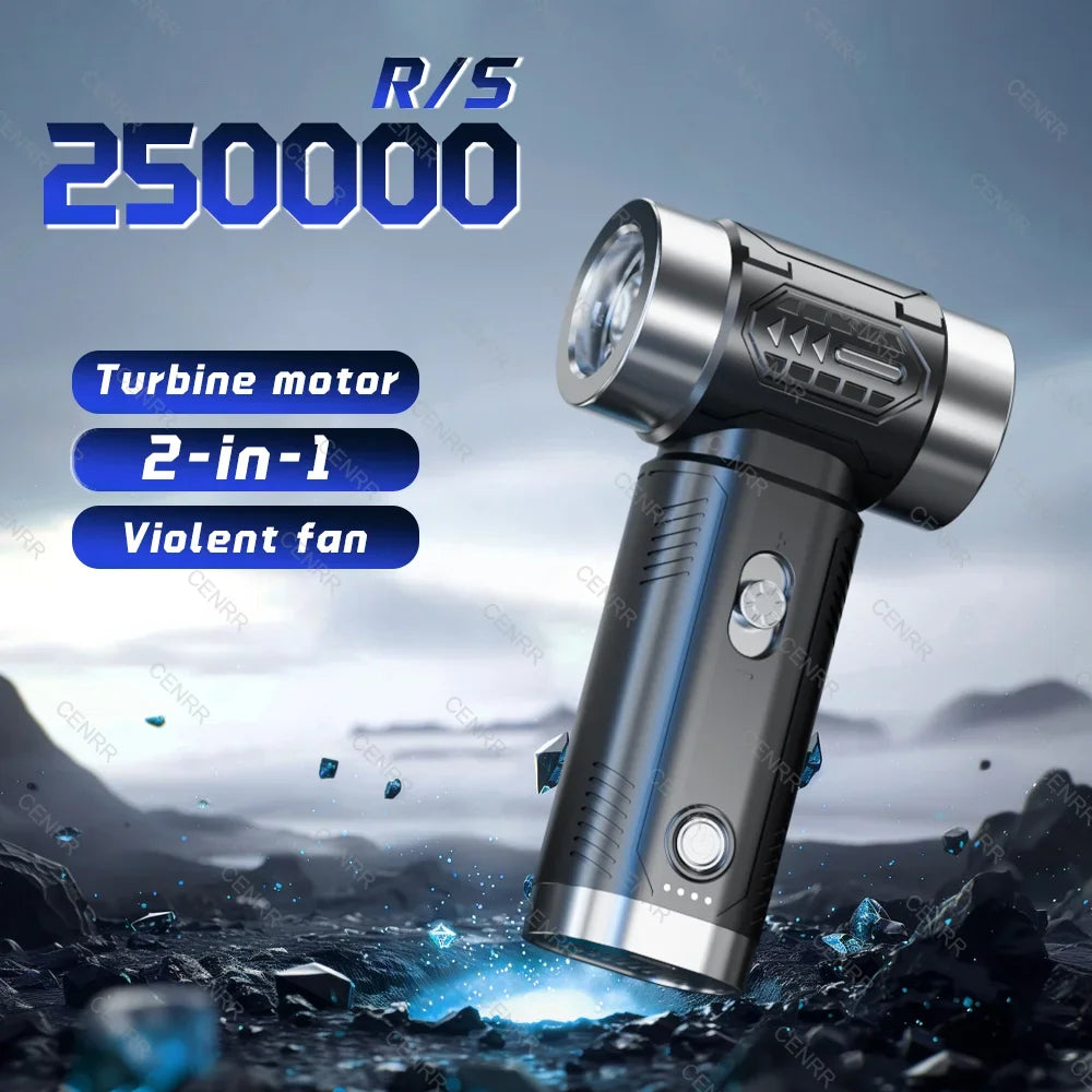 Turbo Jet Blower Powerful Air Blower Brushless Motor Turbo Fan Wind Speed Portable Dust Blower Electric Dryer Car Vacuum Cleaner