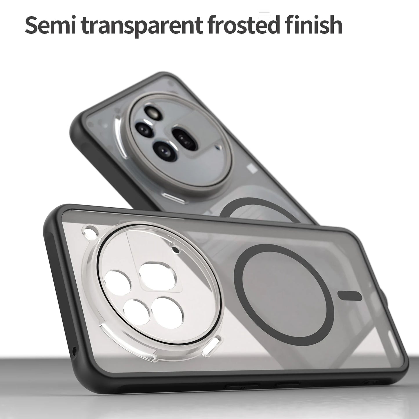 New Matte Transparent Anti-Shock Magnetic Case for Nothing Phone 3A Pro For Magsafe Wireless Charge Cover For Nothing Phone 3A