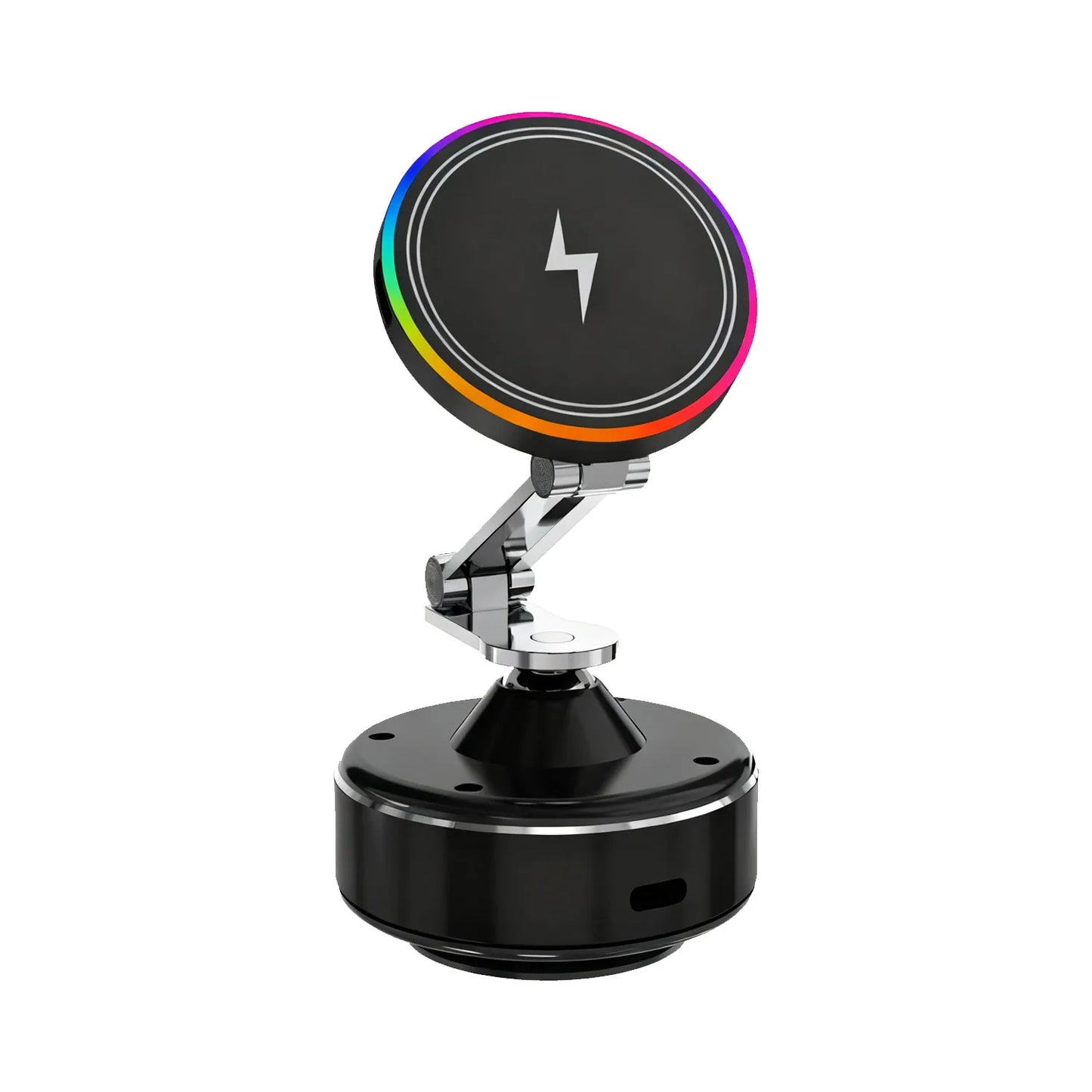 Cooling Wireless Charger Car Phone Holder with Breathing RGB Light Magnetic Suction Cellphone Bracket  for iPhone 12/13/14/15/16