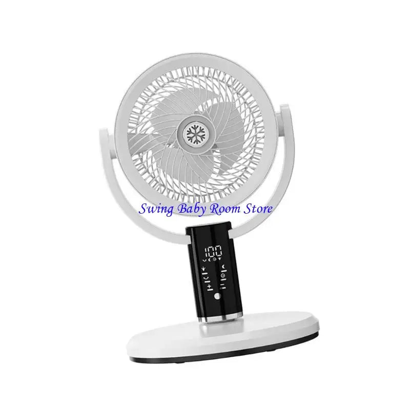 High Efficiency Floor Fan with Wide Angle Airflows Distribution Portable Air Circulator Remote Control Bedroom Quiet Fan