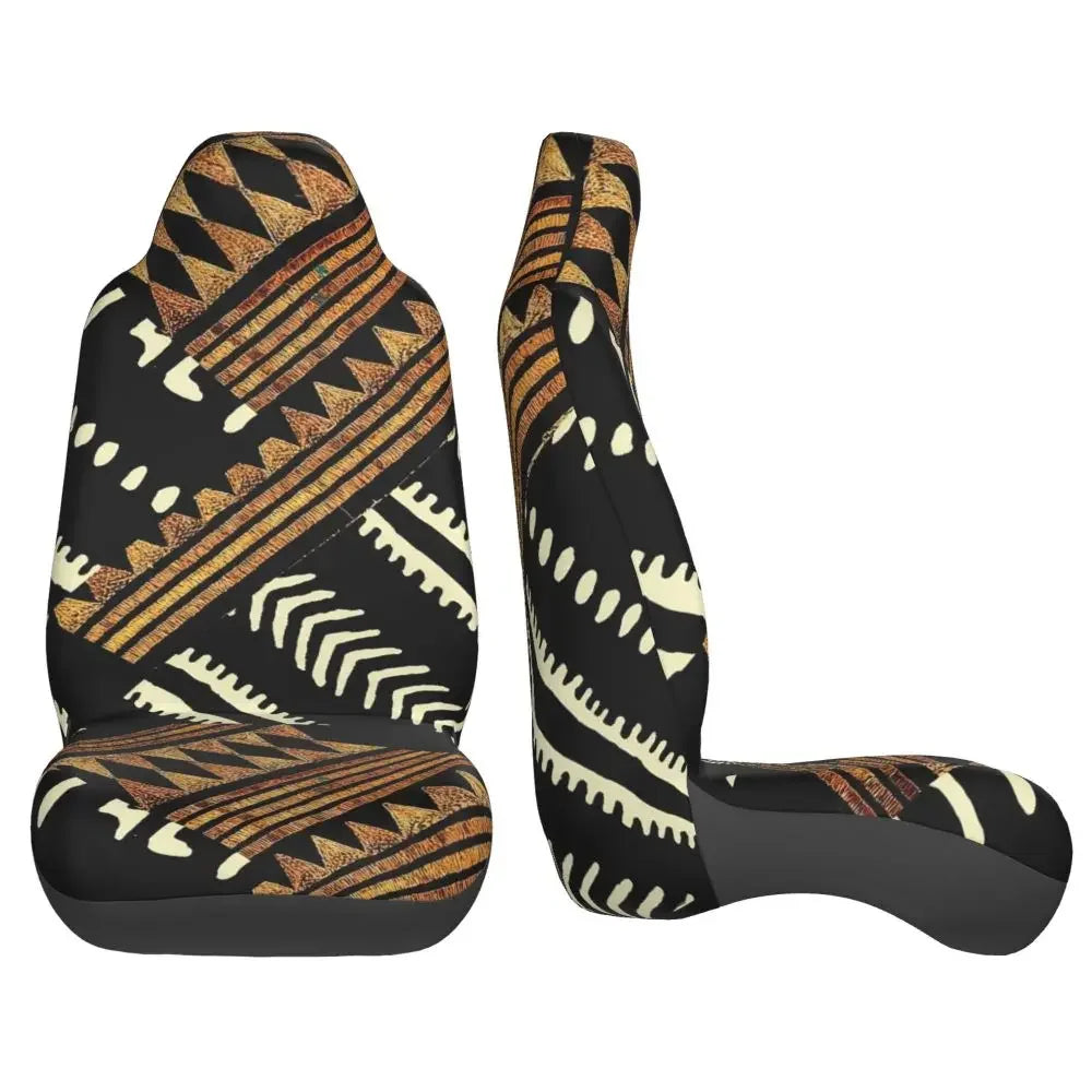 Antique African Textile Print Universal Car Seat Cover Protector Interior Accessories Women Seat Cushion/Cover Seat Protector