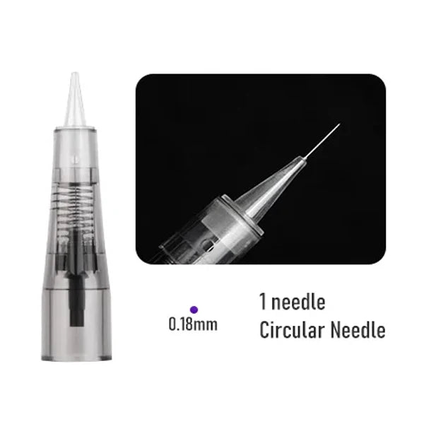 20PC Tattoo Needles Microblading Cartridge  Disposable Safety Sterilized For Micropigmentation Eyebrow Tattoo Accessori