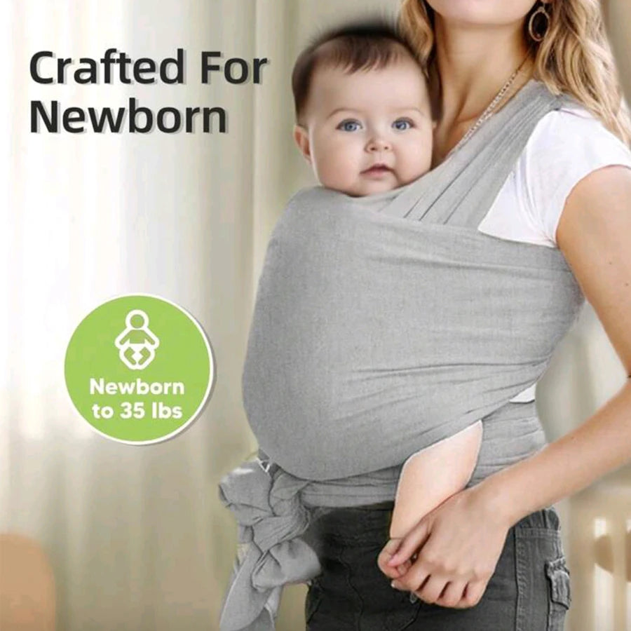 Baby carrier front-carrying multi-functional sleeping, breastfeeding, outing device to free hands knitted fabric