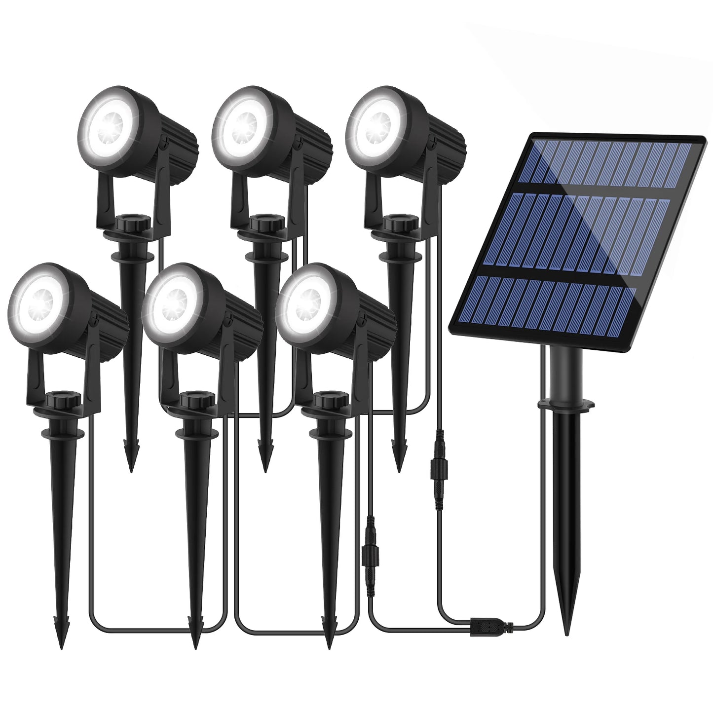 RGB/3000K/6000k Solar Garden Light Outdoor Solar Power Spotlight IP65 Waterproof Wall Light Lawn Lamp For Yard Lawn Walkway