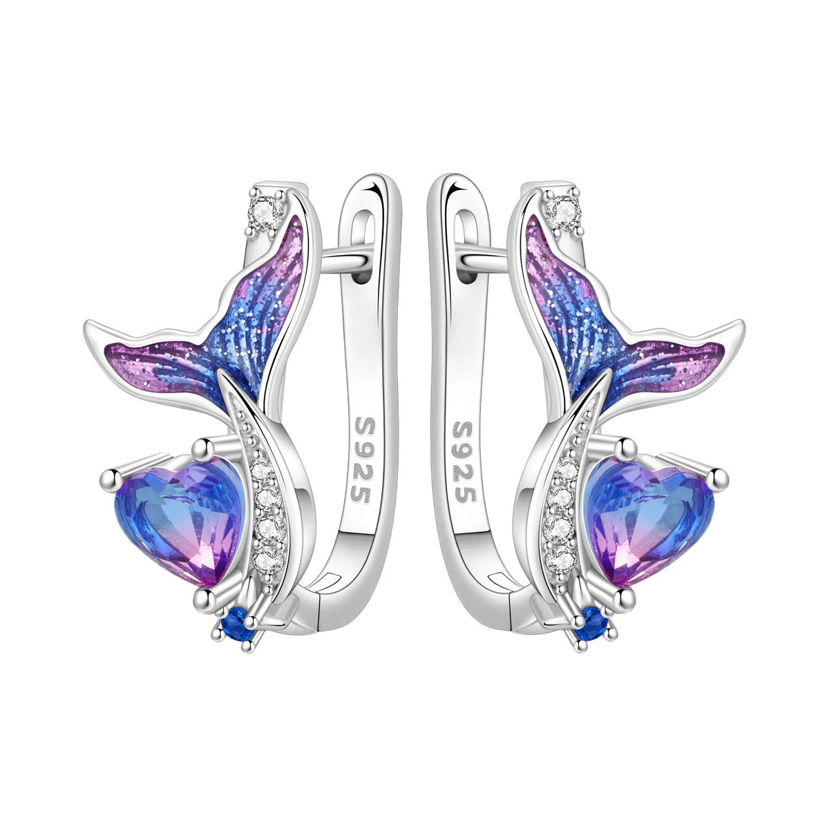 925 Sterling Silver Needle Iris Flower Hoop Earrings for Women Original Elegant Versatile Jewelry Birthday Party Fine Gift 2026