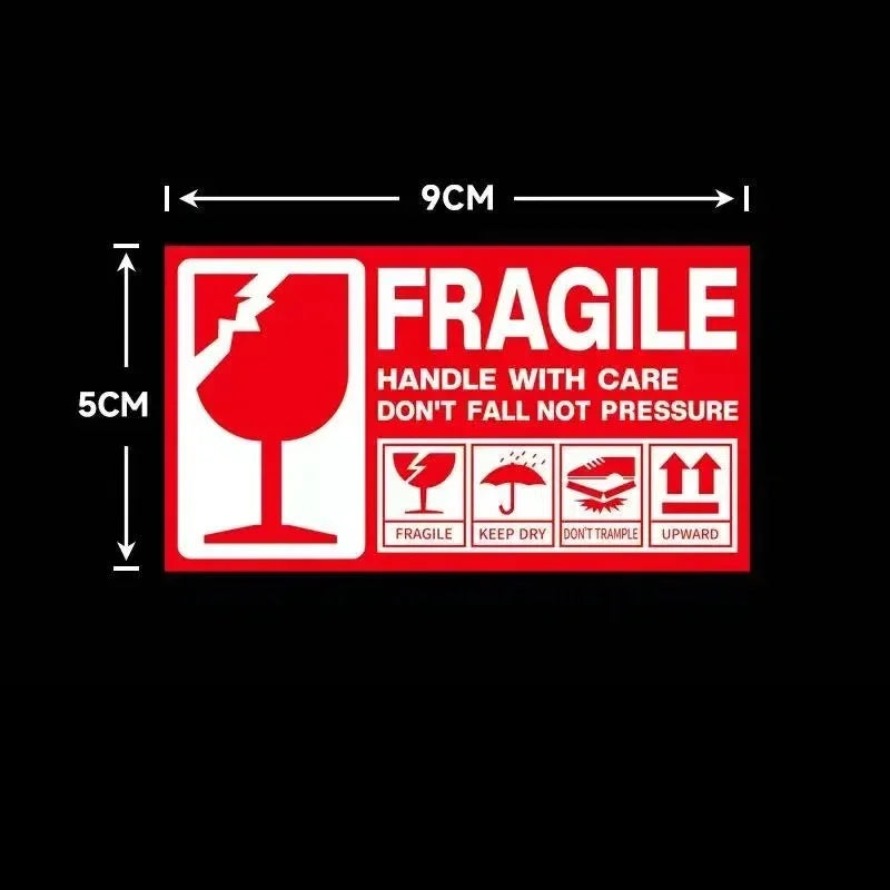 Fragile Stickers Please Handle with Care-Fragile-Thank You Warning Fragile Stickers Permanent Adhesive for Shipping Moving