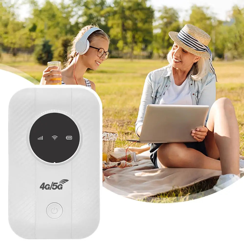 High-Speed Satellite Internet Router Plastic Mobile WiFi Link-Free Router for Anywhere, Supports 4G and 5G Networks 1pcs