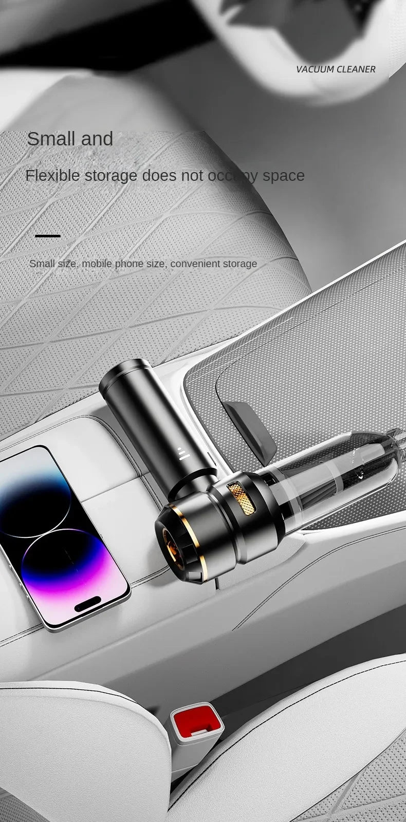 Car Vacuum Cleaner Wireless Mini Handheld Strong Suction Cleaning Machine Portable Vacuum Cleaner for Car Home