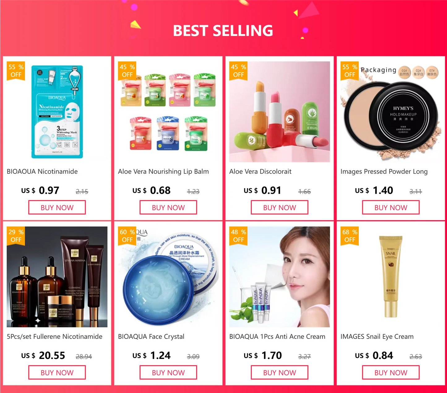 5Pcs/set Fullerene Nicotinamide Skin Care Set Moisturizing Hydrating Face Cream Shrink Pore Control Oil Facial Skin Care