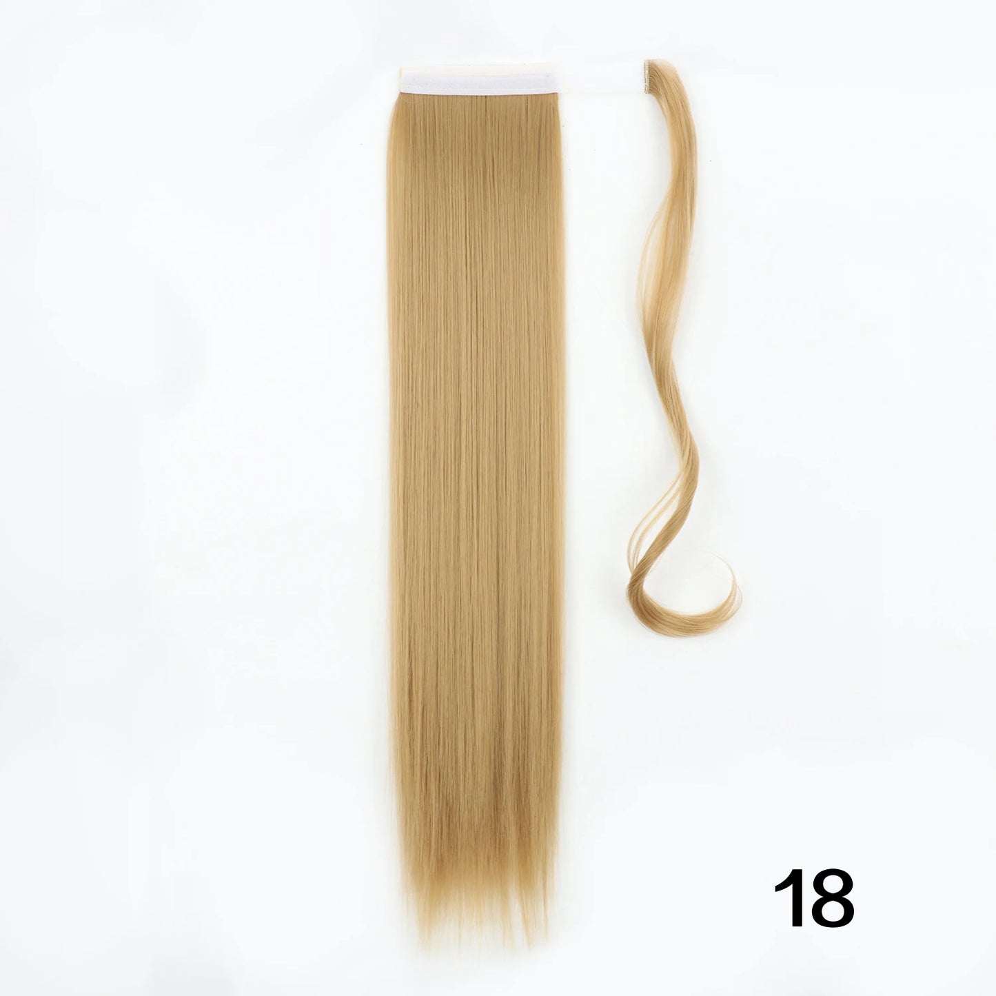 MERISIHAIR Synthetic 22 34 inches Long Straight Ponytail Extensions Heat Resisting Ponytail Brown Blonde Hair Women
