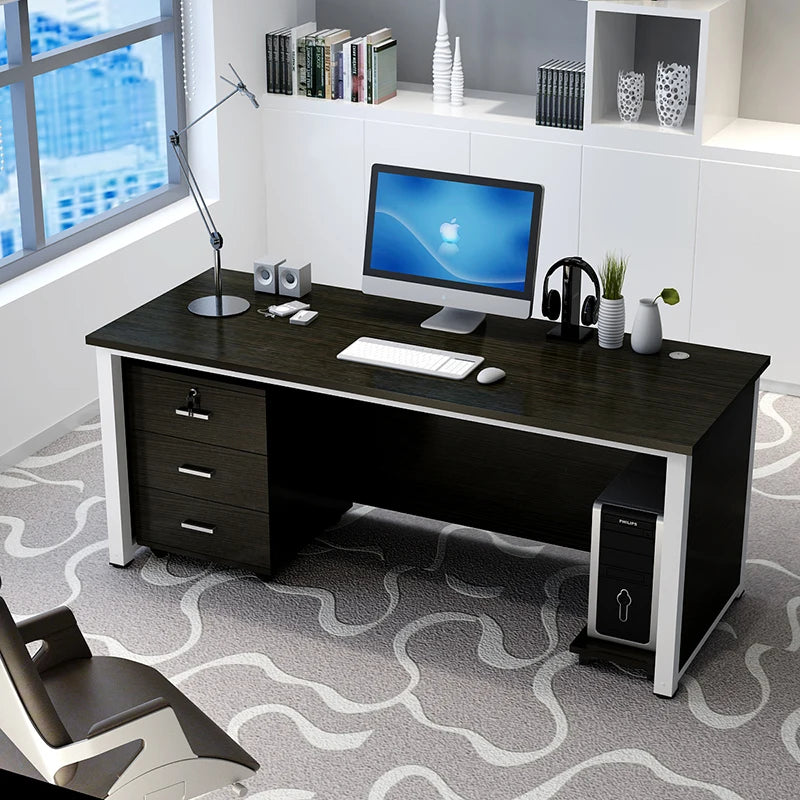 Simple Modern Office Desk Drawers Computer Study Conference Office Desk Reception Bedroom Scrivania Da Ufficio Furnitures