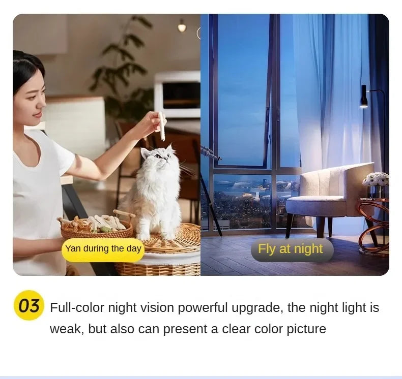 4MP Dual Lens V360pro APP Wireless WIFI IP Camera AI Humanoid Detection Home Security CCTV Baby Monitor