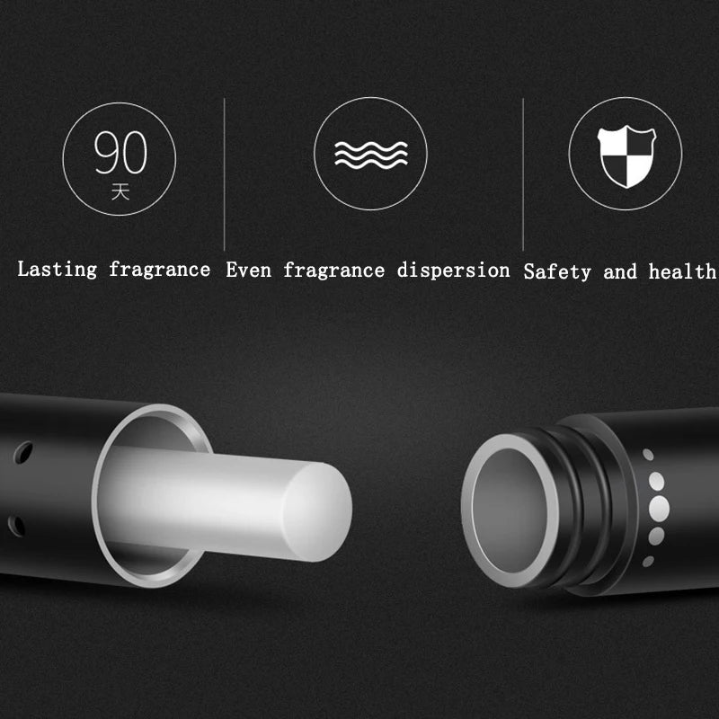 Car Fragrance Custom Vent Clip Cylindrical Essential Oil Car Diffuser Vent Clip with Refill Sticks for Auto Office Kitchen