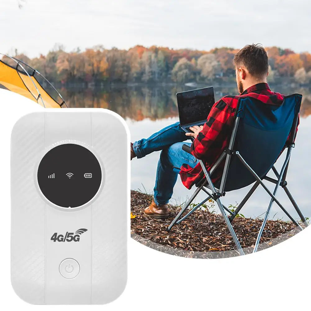 High-Speed Satellite Internet Router Plastic Mobile WiFi Link-Free Router for Anywhere, Supports 4G and 5G Networks 1pcs