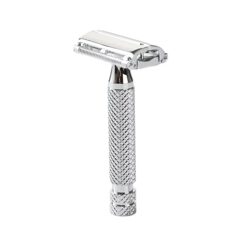 Yaqi Monarch Chrome Color Safety Razor 0.90mm Blade Gap 85MM Handle Length And 13.5MM Diameter For Mens Precise Shave Experience