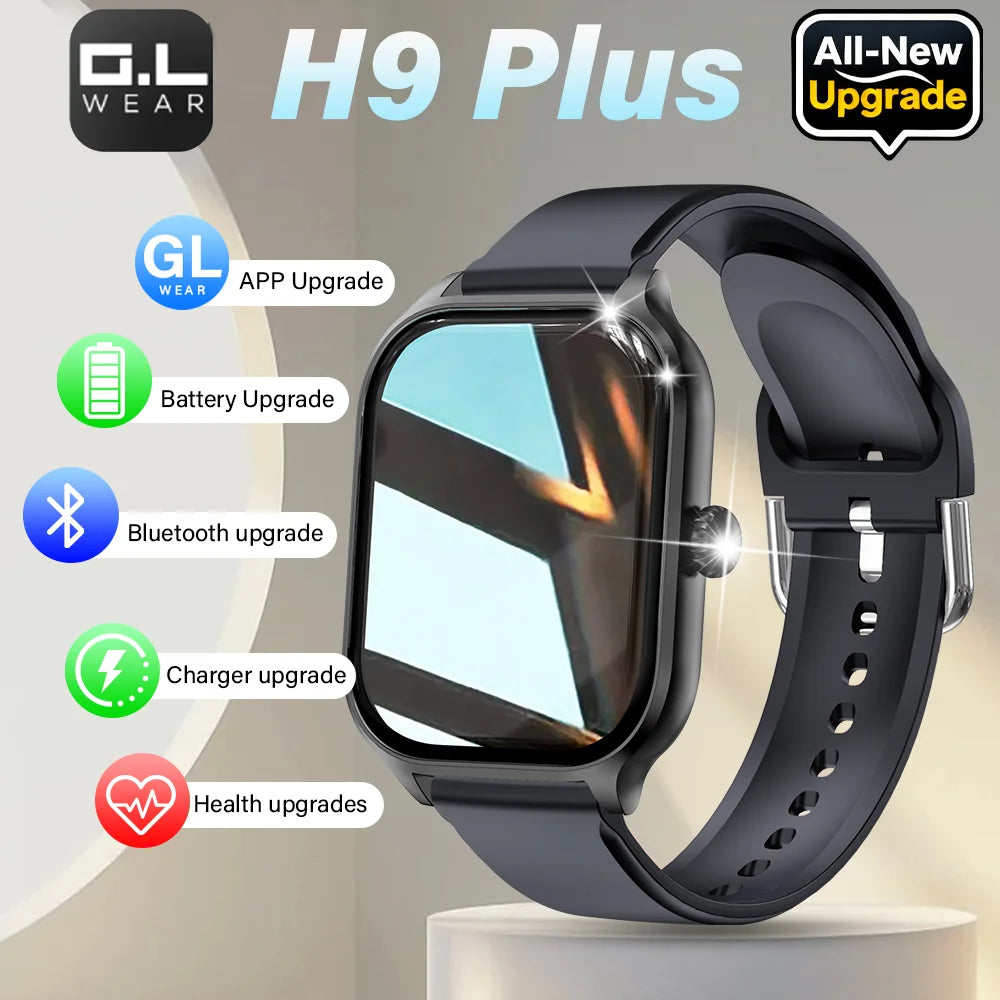 LAXASFIT New H9 Promax Smart Watch Dial to Answer Calls Calorie Tracking Heart Rate Oximetry Monitoring Bluetooth Smartwatch
