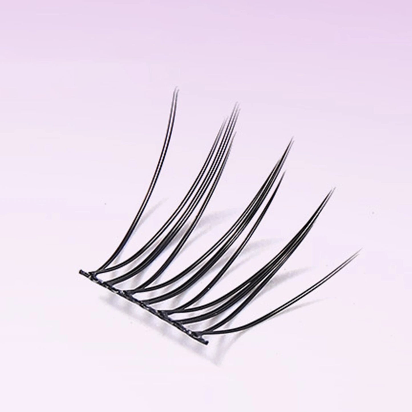 Natural lashes extension for professionals makeup 12 Cluster Eyelashes heat bonded premades volume Segmented Wispy Manga Lash