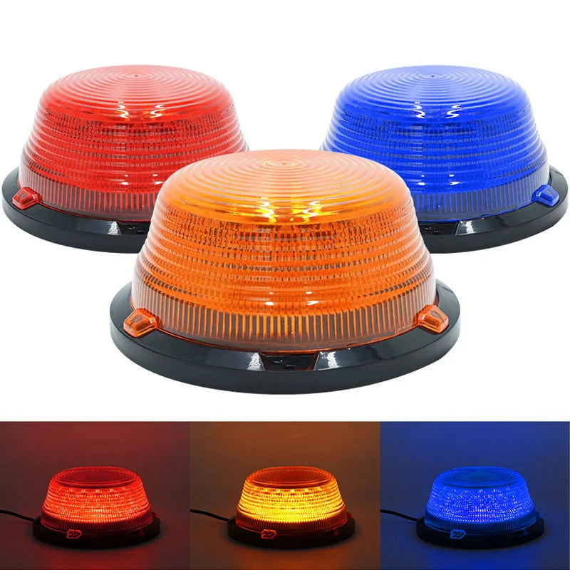 1/2pc Magnetic Flashing Yellow Emergency Lamp Safety Alert Light need AAA Battery Power for Outdoor Camping Road Safety Light