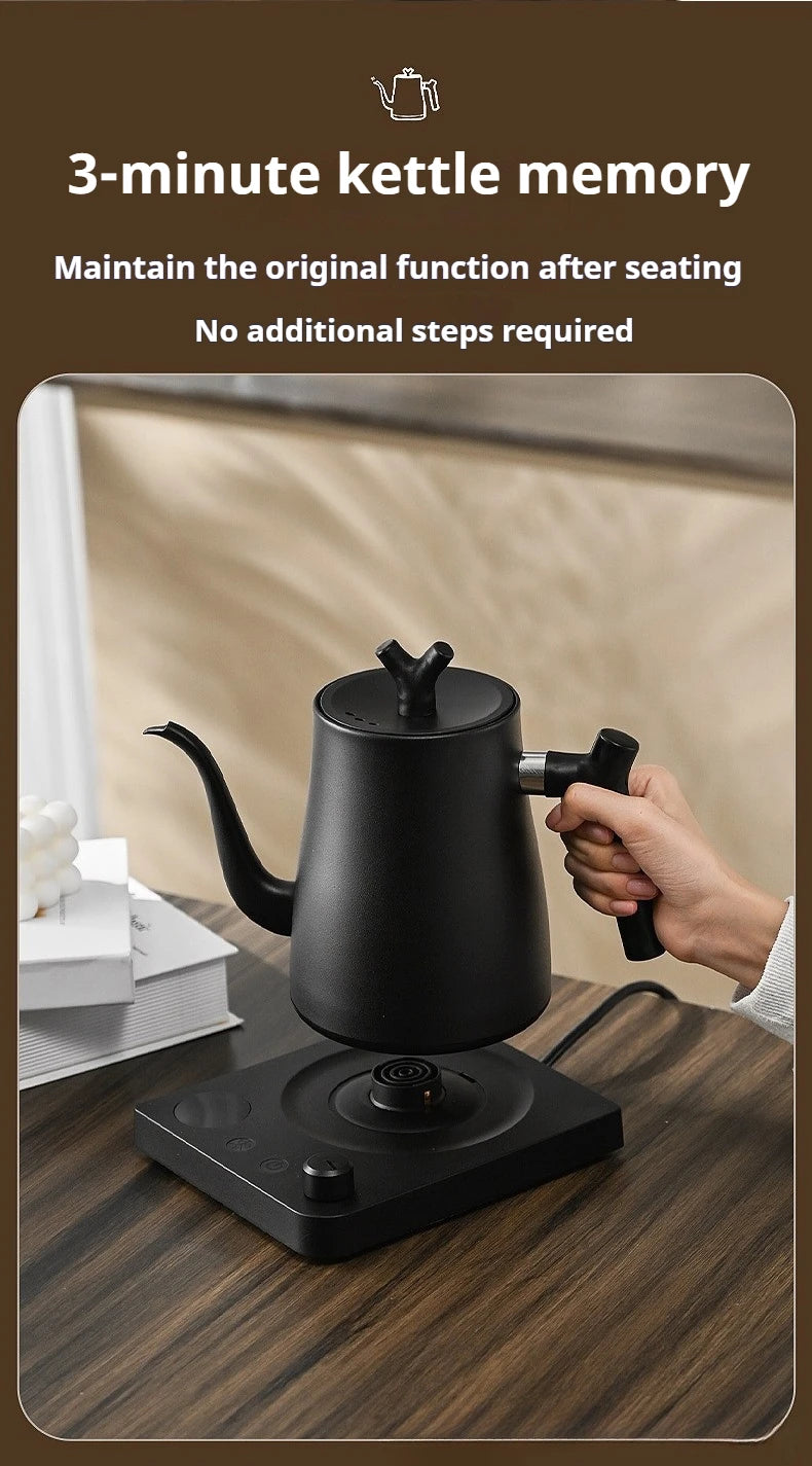 1L Stainless Steel Electric Kettle, Auto Shut-Off, for Pour-Over Coffee/Tea, Smart Temp Control & Mechanical Models