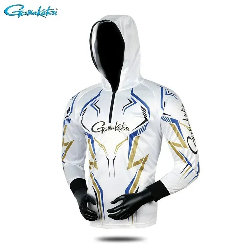 Fishing Clothing Long Sleeve Summer Quick-Drying Clothes Breathable Anti-UV Sun Protection Hooded Fishing Shirt