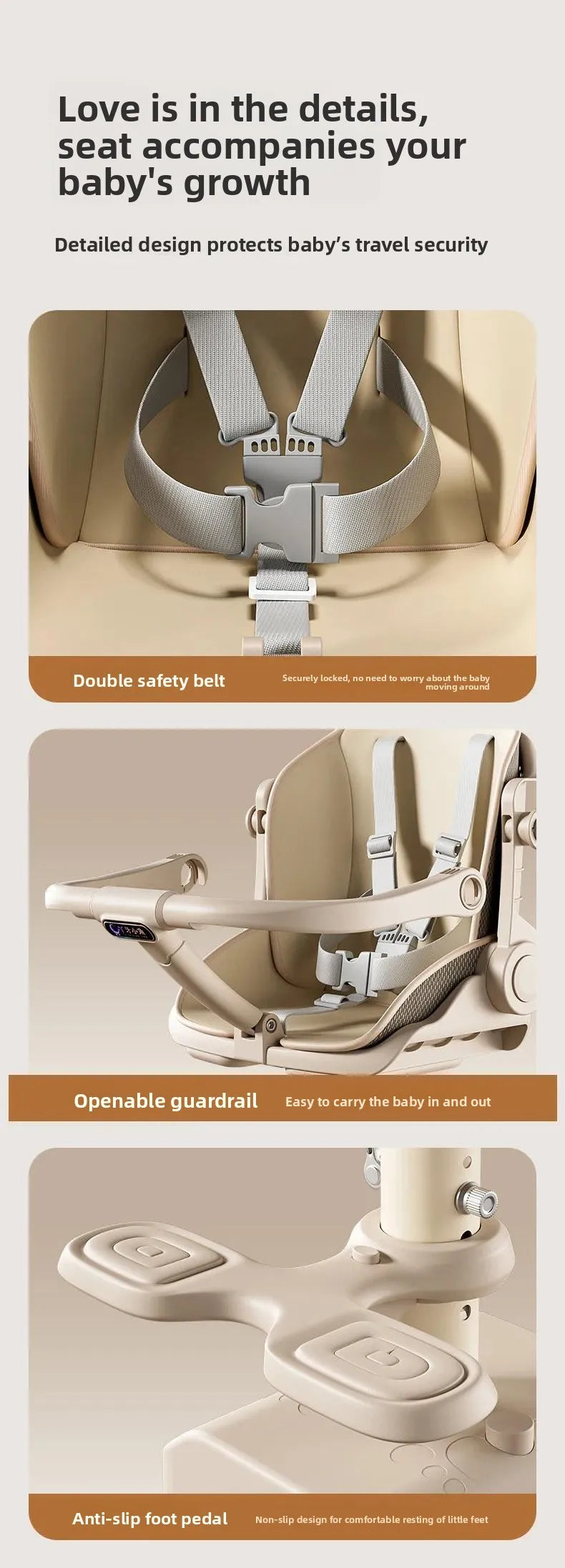 Electric Car Child Front Seat Battery Car Baby Seat Motorcycle Front Mounted Child Bike Seat Motorcycle Parts 9 Month-6 Age