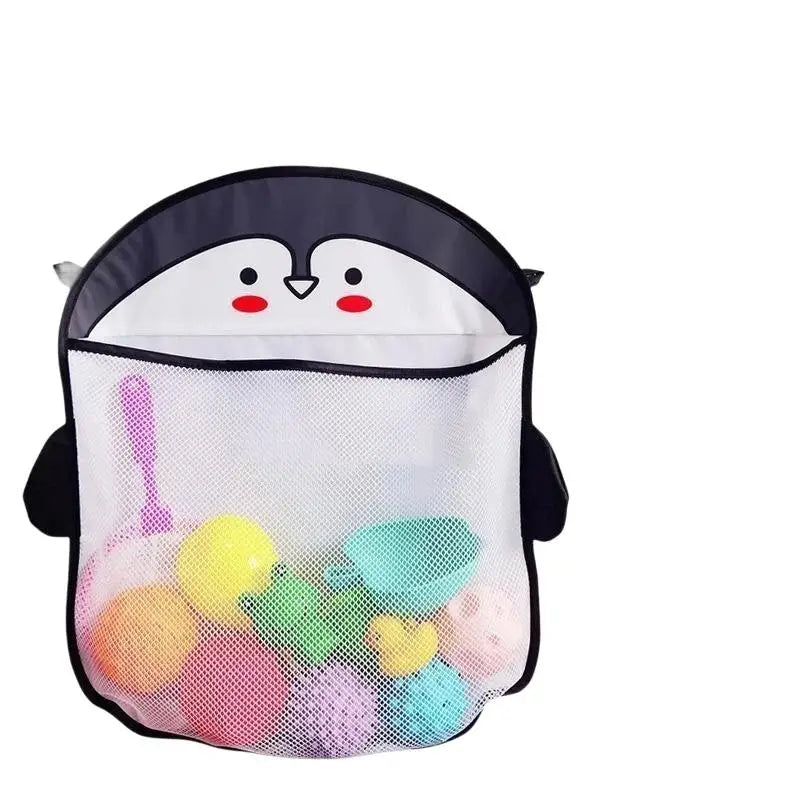 Eco-friendly Baby Bath Toys Storage Bag Strong Suction Cups Quick Dry Mesh Organizer for Toddler Bathtub Play Time