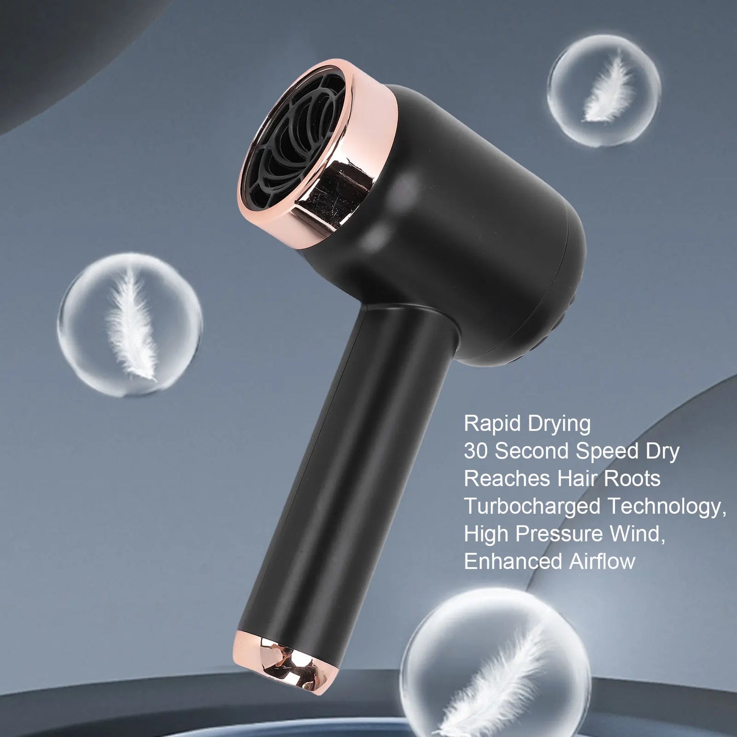 Portable Hair Dryer Cordless Hair Dryer 1000W USB Blow Dryer Negative Ionic Hot and Cold Wind High Speed for Home Travel