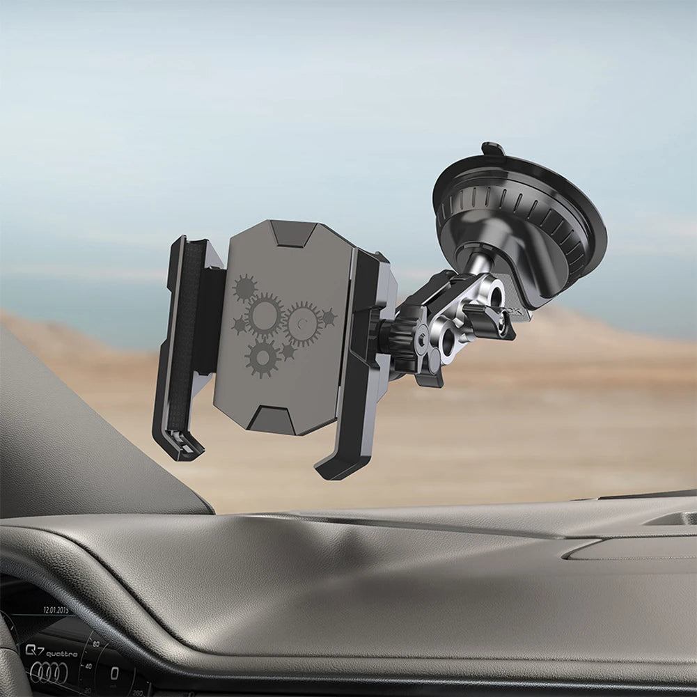 Car Phone Holder Strong Suction Cell Phone Mount 360° Rotation Cell Phone Holder Adjustable for Car Window Windshield