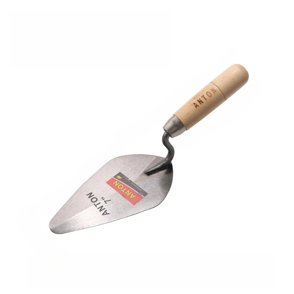 Carbon Steel Plastering Trowel 6 inch 7 inch Pointed Bricklaying Knife Round Wooden Handle Trowel Wall Brick Trowel Mason Tools