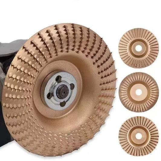 3 pieces of wood polishing tools,including angle grinder, burr grinding disc, burr grinding wheel, and woodworking grinding tool