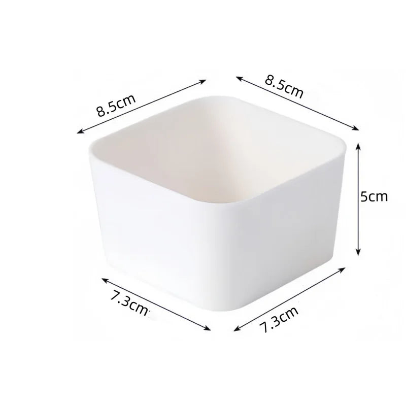 Partition Storage Box Set Drawer Storage Box Built-in Desk Organizer Student Desktop Miscellaneous Items Cosmetics Stationery