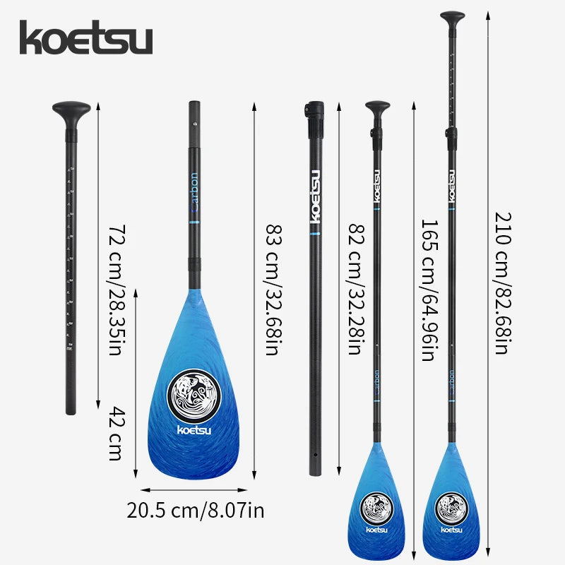 KOETSU [Full Carbon Fiber SUP Paddle] Light as a feather, strong as steel Switch between racing and cruising at will